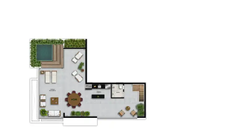 Cazuza Duplex 350m², superior