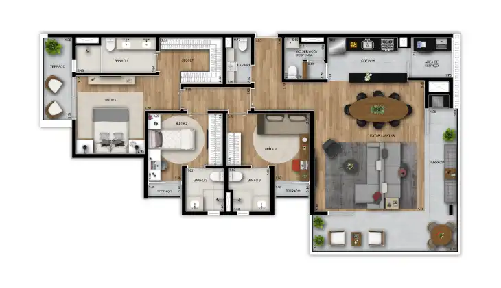 Cazuza 136m²