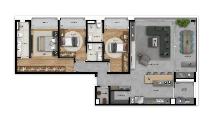 Cazuza 139m²
