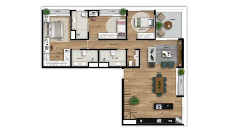 Tim Maia Duplex 245m², inferior